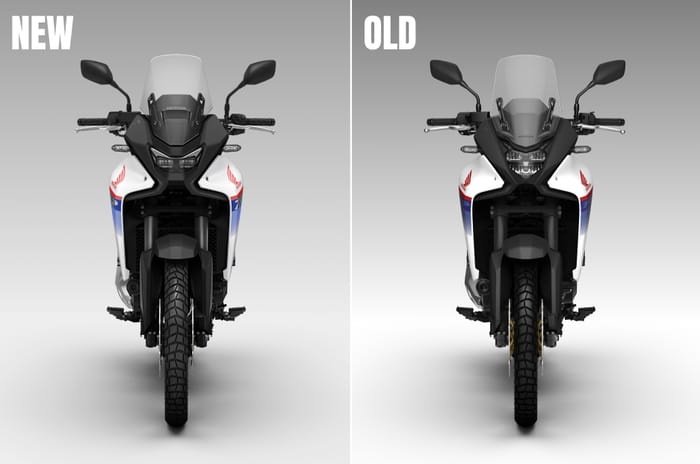 Honda Transalp 750 old vs new: small changes and same price